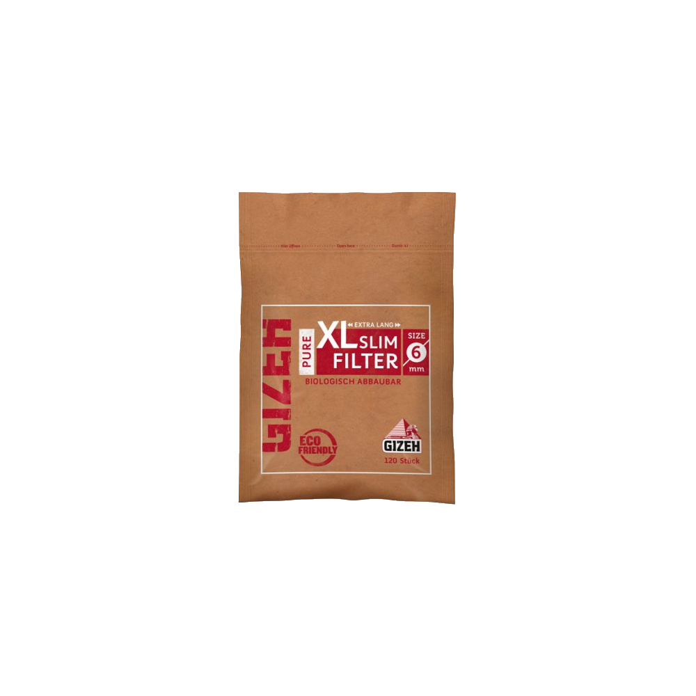 Gizeh XL Slim Filter extra lang 6mm