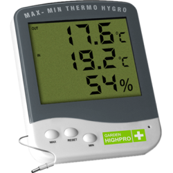 Highpro Digital Thermo et Hygromètre avec sonde externe