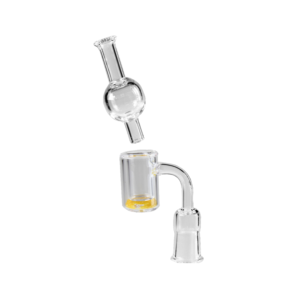 Glass Banger Set clear Grinding with Carb Cap