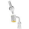 Glass Banger Set clear Grinding with Carb Cap