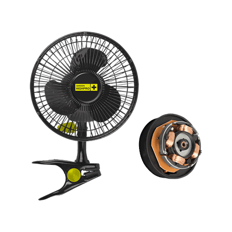 Garden Highpro Ventilateur avec clip 20 cm  - 12 Watt