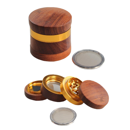 Black Leaf Wood-Alu Grinder 4-tlg