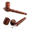 Mango Wood Pipe with Carbon Filter Adapter
