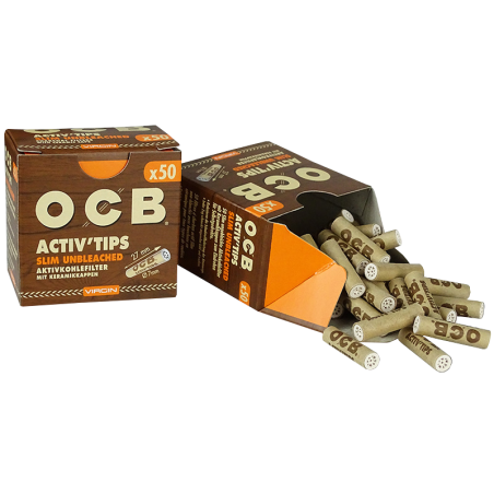 OCB ActivTips Slim Unbleached