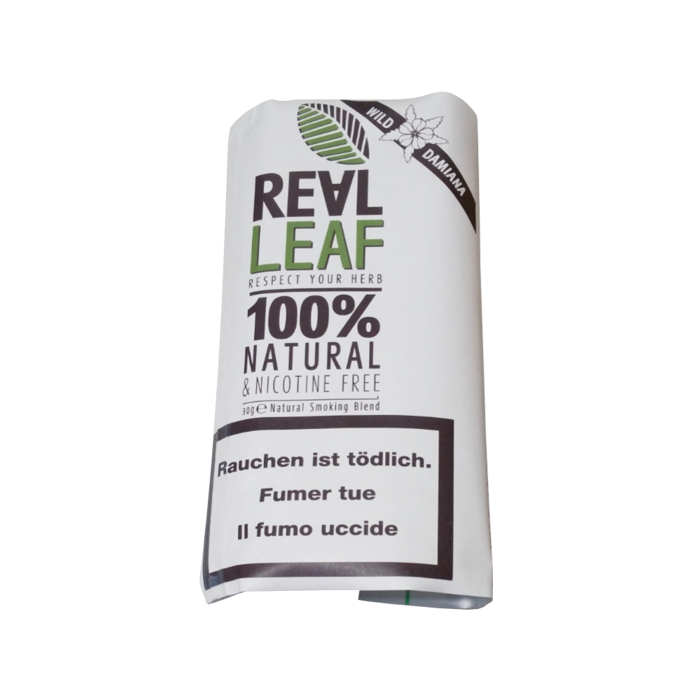 Real Leaf - Wild Damiana - Mélange à fumer naturel sans nicotine