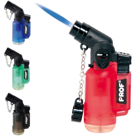 Prof Blueflame Gewinkeltes, Windfestes Turbo Jet Flame Feuerzeug