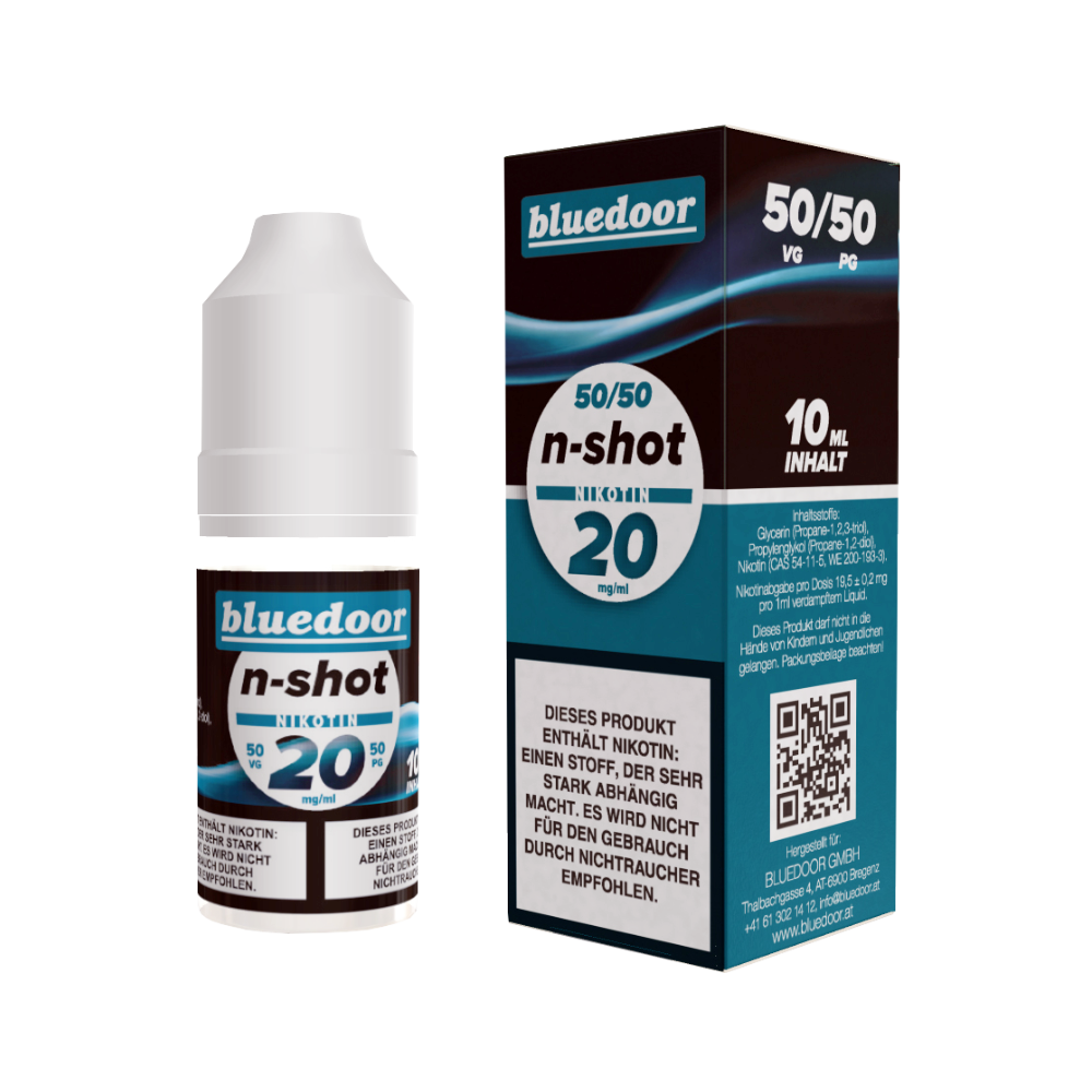 Bluedoor - Nikotin Shot 70 VG / 30 PG, 20 mg