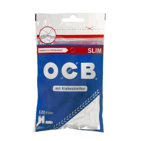 OCB Filtre Cellulose slim avec ruban adhésif