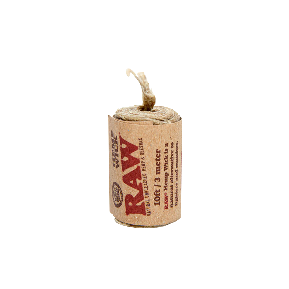 RAW Natural Unbleached Hemp & Beeswax Hemp Wick (Docht), 3 m