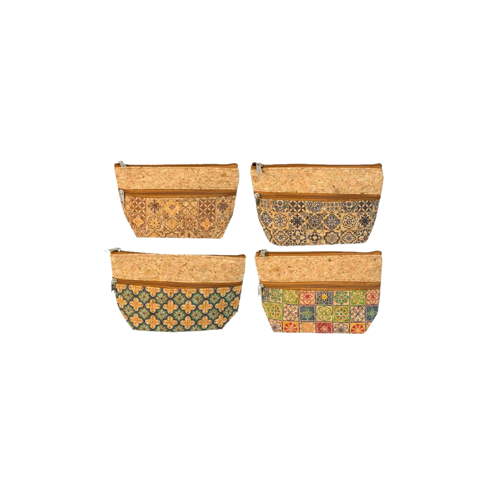 Cork case / tobacco pouch "Mandala"