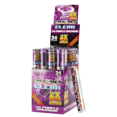 Cyclones - Clear - Purple Unknown, King Size, 2 Stk