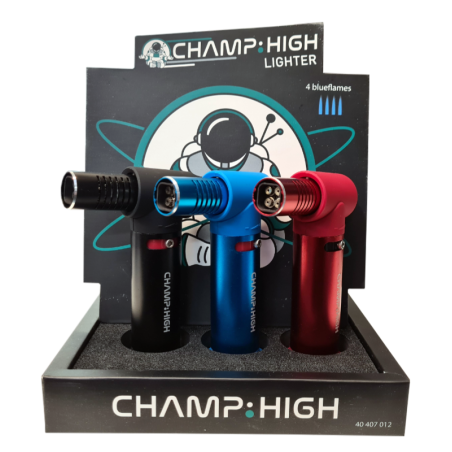 Champ High 4 Blue Flames Lighter