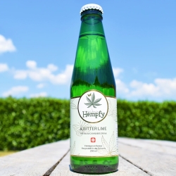 Hempfy - Bitter Lime Drink in glass bottle, 250 ml