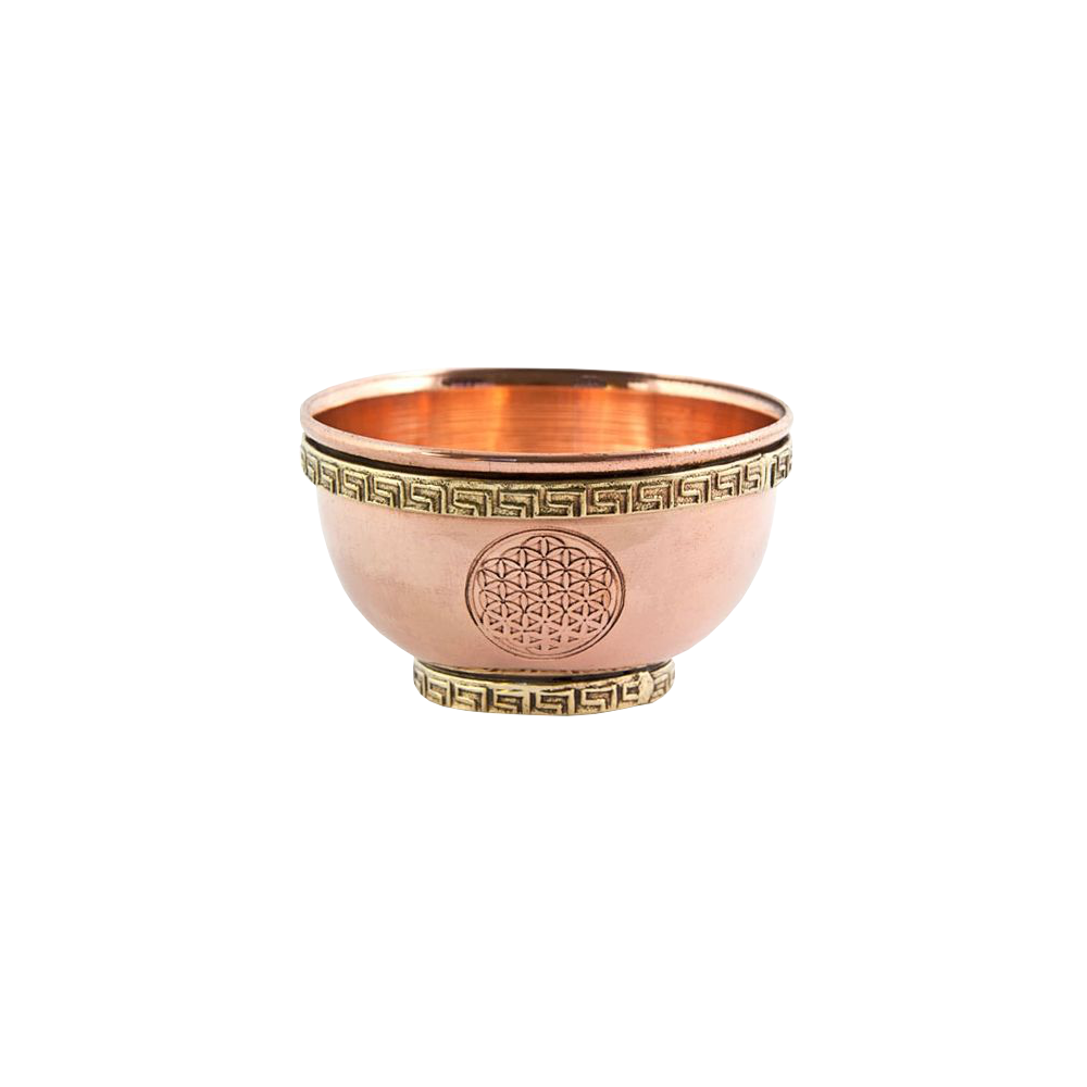 Incense burner copper "Flower of life"