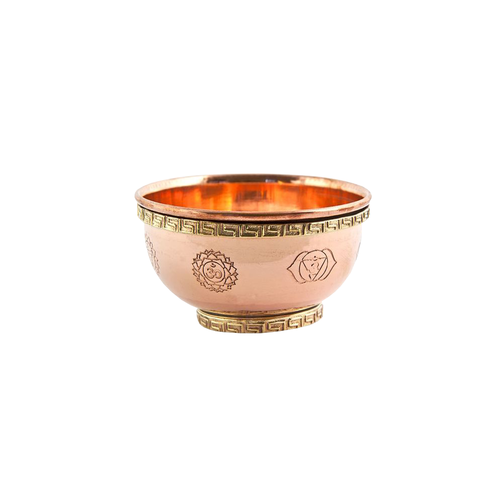 Incense burner copper "Chakras"