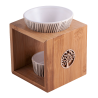 Lampe aromatique Yggdrasil bambou-céramique