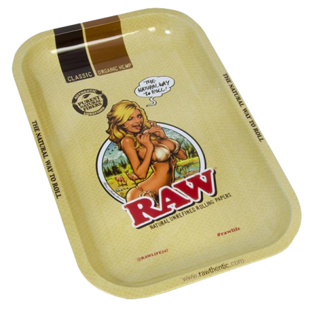 RAW - Dreh-Tablett Gross Rolling Tray RAW Girl
