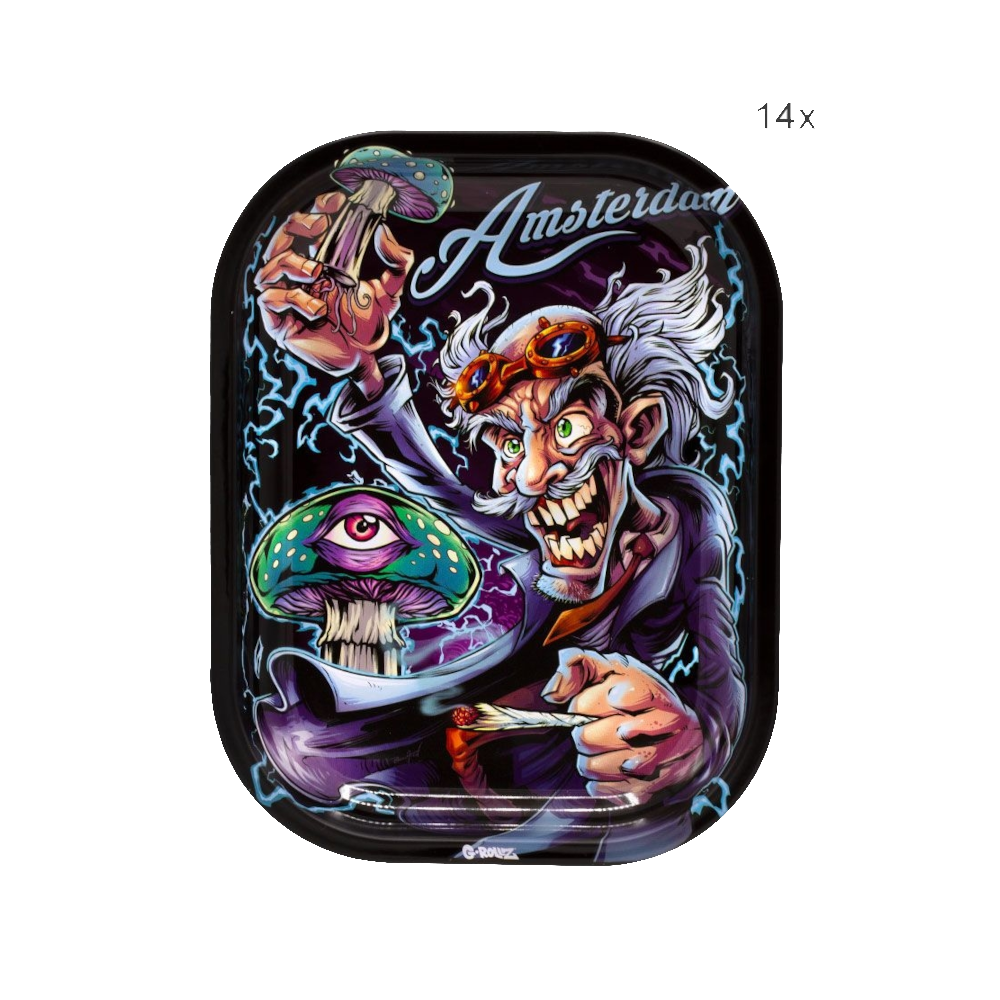 G-Rollz Amsterdam Mad Scientist Small Tray, 14x18 cm