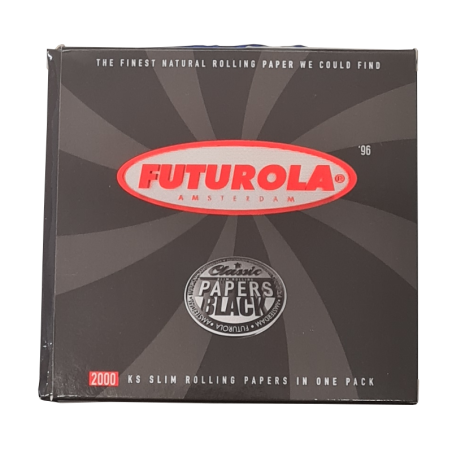 Futurola - Classic King Size Slim Papers Black, 2000 Papers