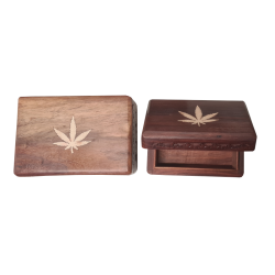 Cannabis Holz-Aufbewahrungs-Box