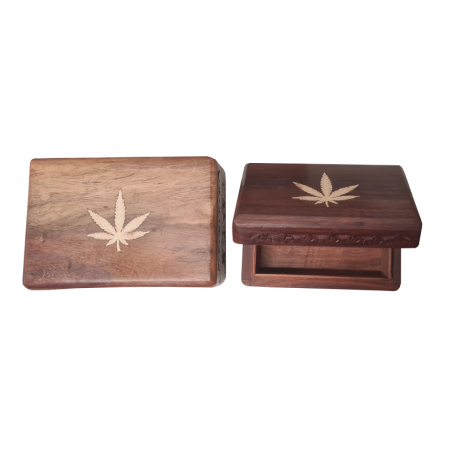 Cannabis Wood Storage Box