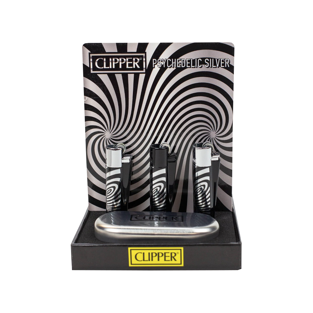Clipper - Briquet Psychedelic Silver
