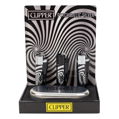 Clipper - Briquet Psychedelic Silver