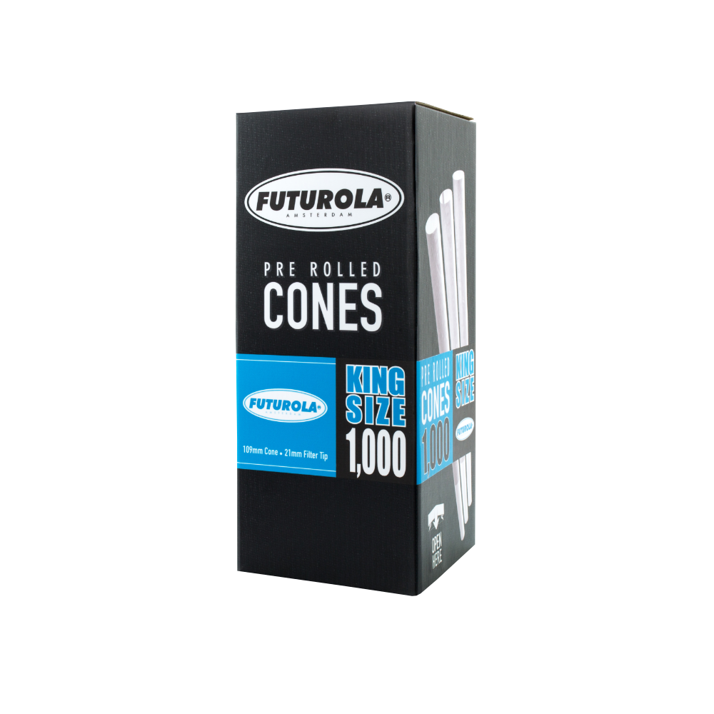 Futurola - Standard Paper Tubes Pre-Rolled King Size Cones, 1000 Stück