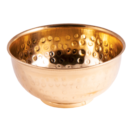 Coupelle en laiton martelé