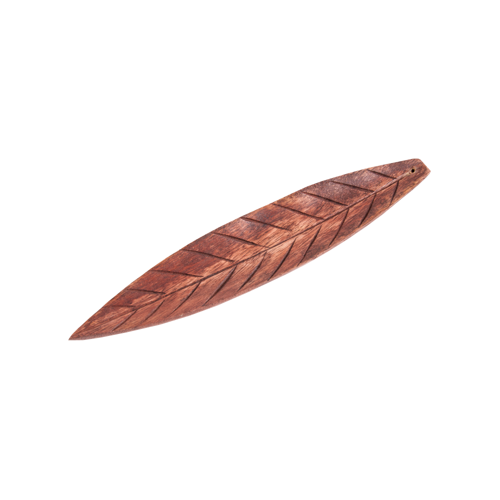 Porte-encens Bois Brown-Leaf