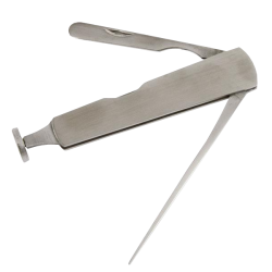 Pfeifenbesteck Chrom Silber