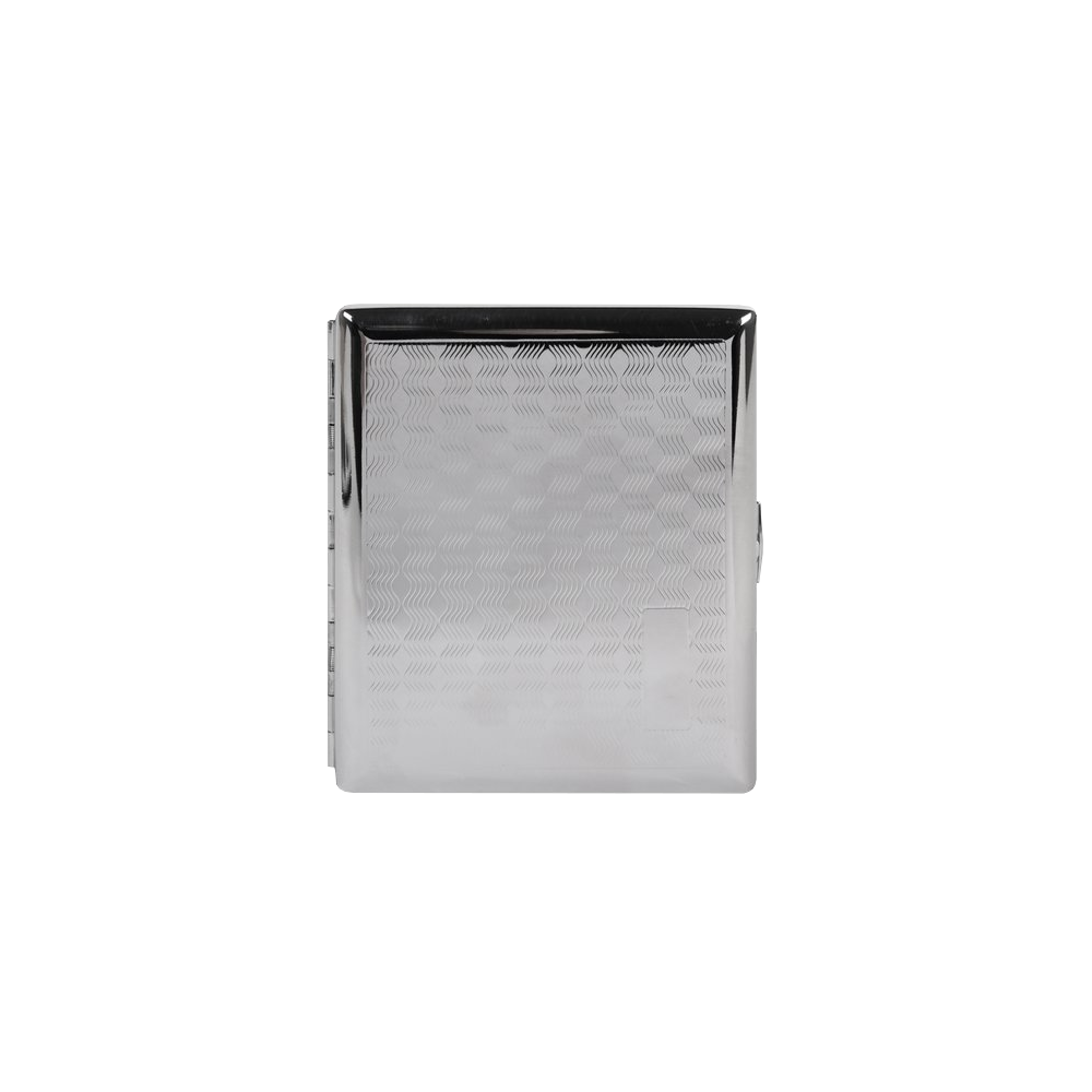 Cigarette case chrome patterned, 80mm