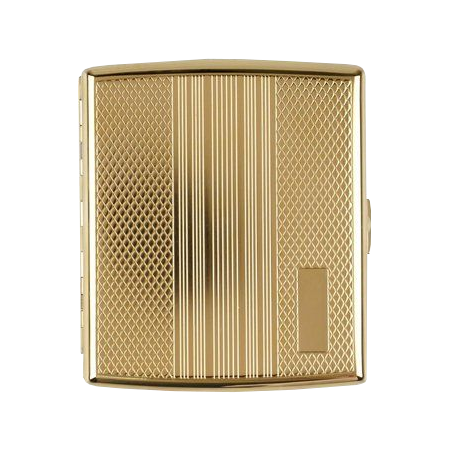 Cigarette case gold patterned