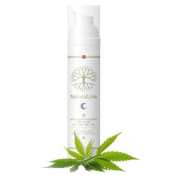 NaturalLine - Nachtsgesichtscreme Anti-Aging mit Aloe und CBD