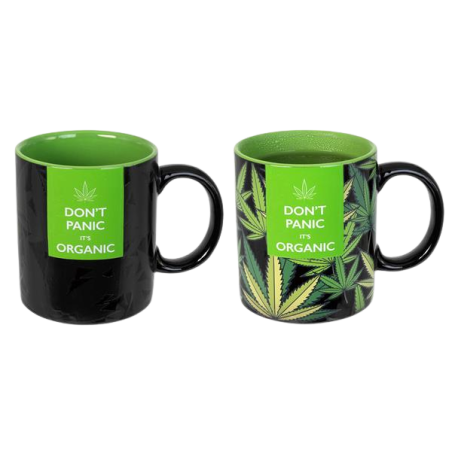 Cup ceramic mug "Cannabis" Heat-Change Thermal Effect