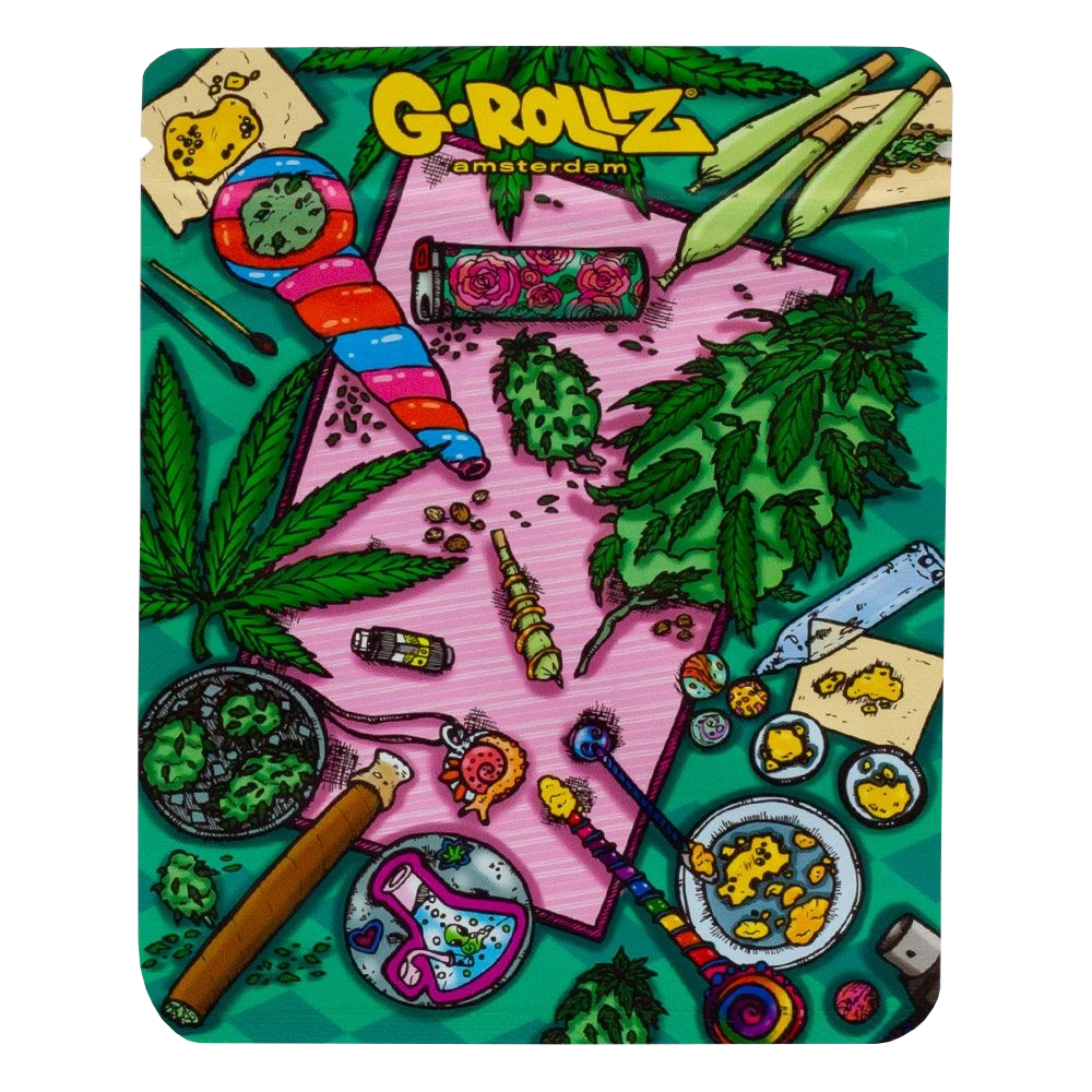 G-Rollz - Amsterdam Picnic Geruch und Wasserfester ZIP-Lock Bag, 100x125mm