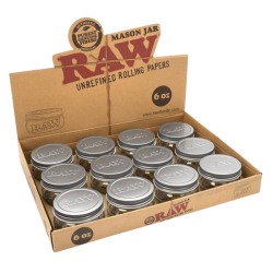 RAW - Mason Jar 16oz, 9 pieces display
