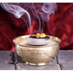 Coupelle en laiton martelé