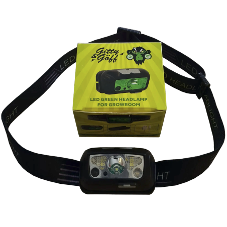 Gitty & Göff - Green Light LED Headlamp with USB