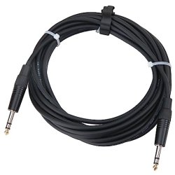 Jack cable stereo, 5m length, 6.3mm