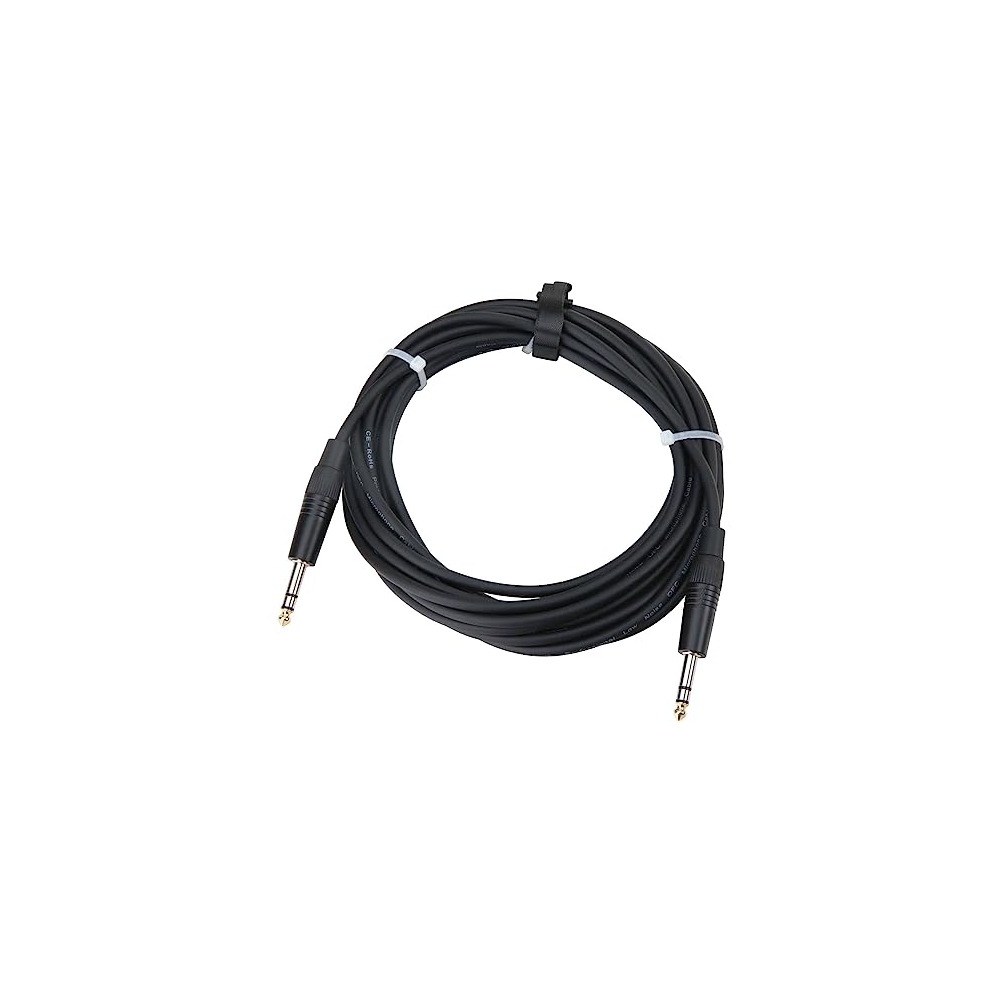 Jack cable stereo, 5m length, 6.3mm