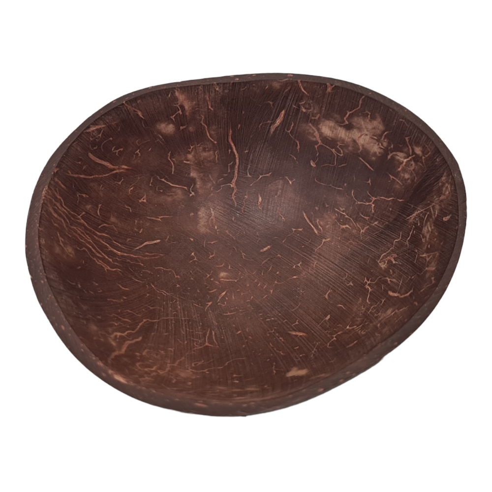 Kokosnuss Schale Geschliffen