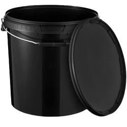 Bucket, black, 20 L