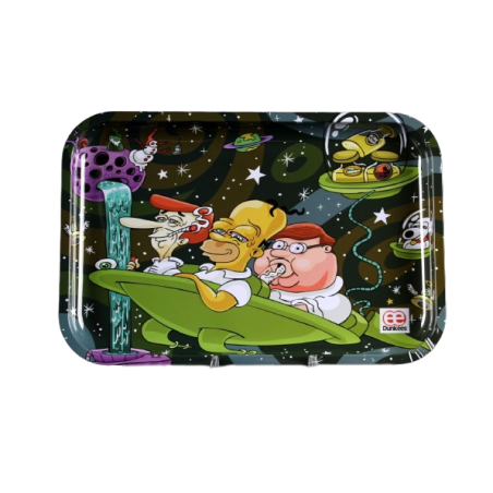 Metal Rolling Tray Dads in Space
