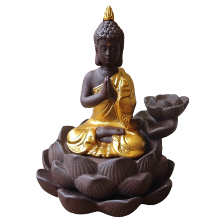 Räucherkegel Halter Buddha