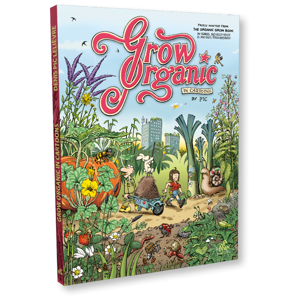 Mama Publishing Grow Organic in Cartoons, English Edition