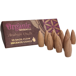 Organic Goodness Back Flow Räucher-Kegel, Incense Cone Arabian Oudh