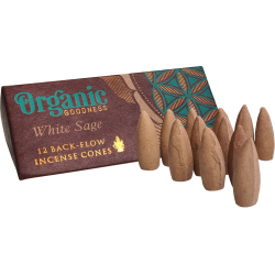 Organic Goodness Back Flow Incense Cone White Sage