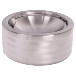 Tipping ashtray stainless steel chrome