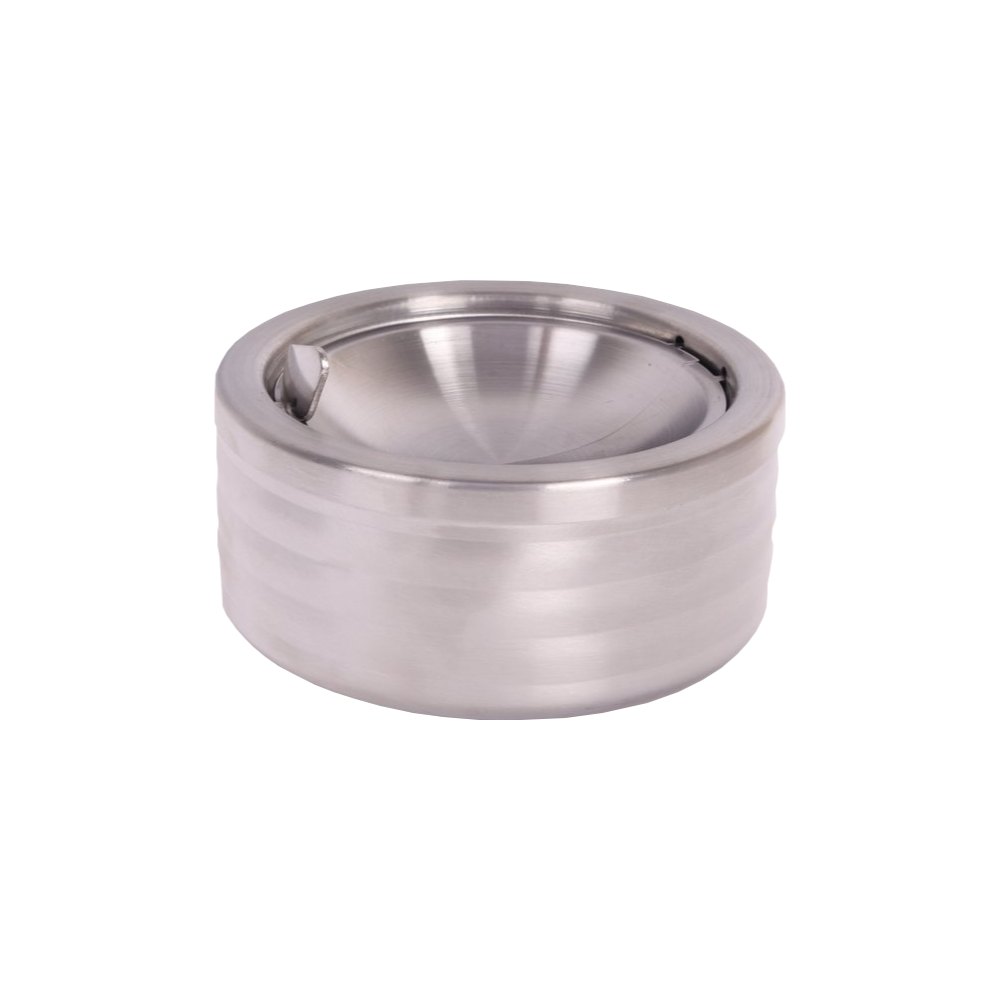 Tipping ashtray stainless steel chrome